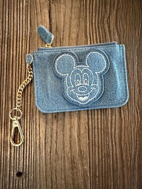 Stoney Clover Lane Denim Blue Mickey Mouse Key Pouch